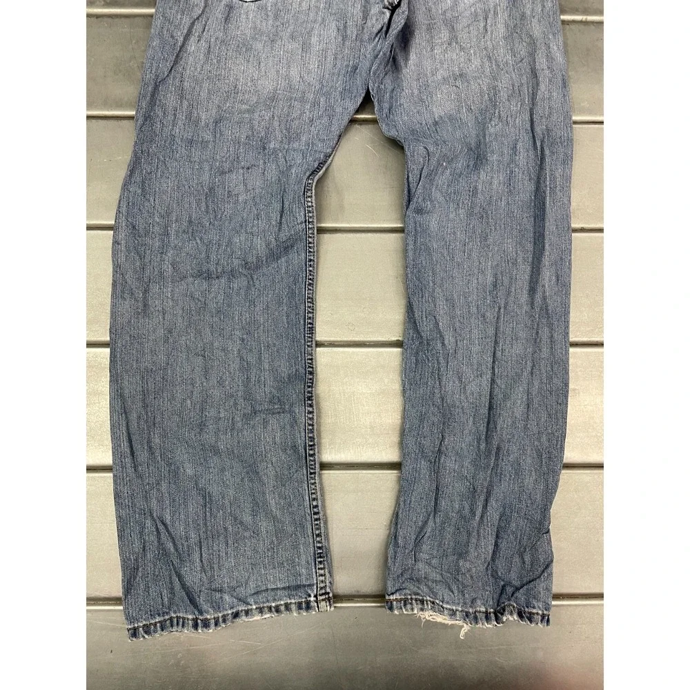 Levis 569 Loose Straight Jeans Mens 36x33 Blue‎ Medium Wash Denim